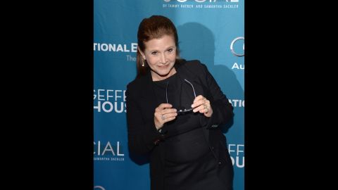 May the birthday force be with Carrie Fisher! The "Star Wars" actress celebrated her 58th birthday on October 21 and <a href="http://www.dailymail.co.uk/tvshowbiz/article-2801268/carrie-fisher-celebrates-turning-58-dines-harrison-ford-star-wars-episode-vii-stars.html" target="_blank" target="_blank">was seen partying with her "Star Wars: Episode VII"</a> co-stars. The actress has recently gotten in top shape, <a href="http://www.today.com/popculture/metal-bikini-time-carrie-fisher-has-lost-40-pounds-star-2D79639086" target="_blank" target="_blank">perhaps to slip into that famous metal bikini</a> once again. 