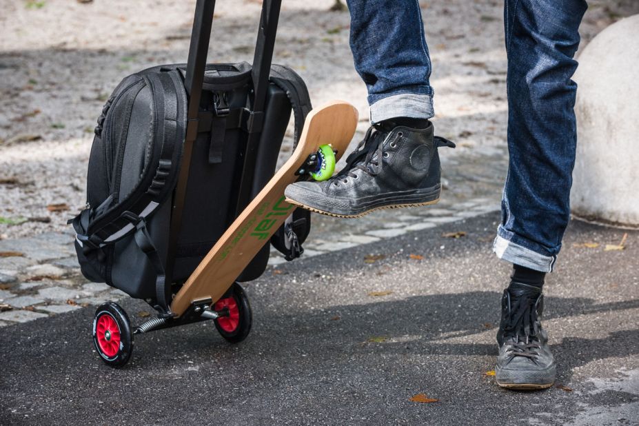 The Olaf scooter bags were created by "hardcore engineer" Bostjan Zagar after he was disappointed by the performance of a similar product.