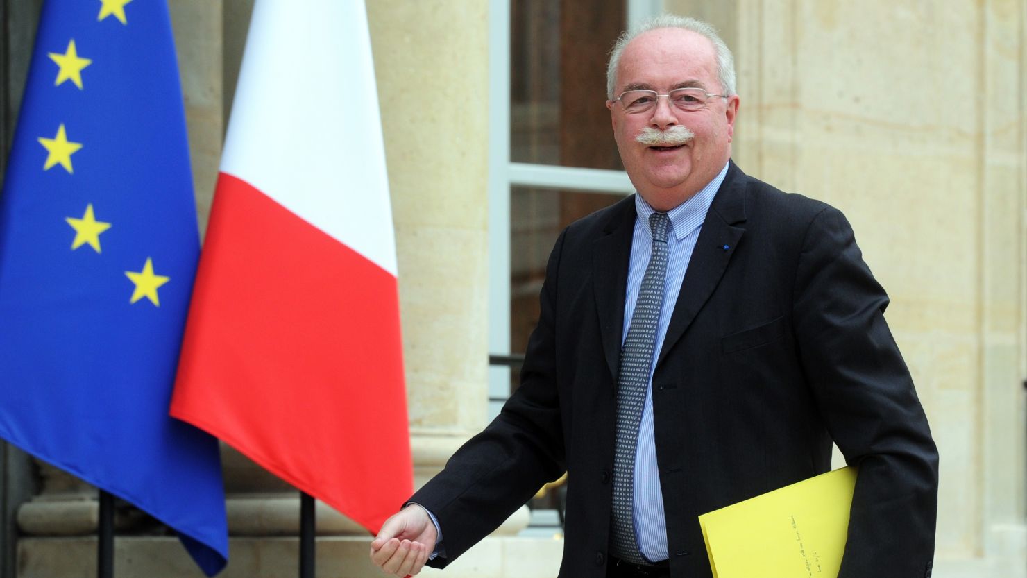 Christophe de Margerie, CEO of French oil and gas company Total, arrives for a meeting at the Elysee Palace in Paris on June 30, 2014.