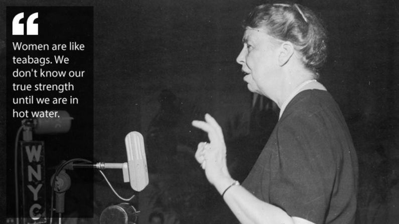 Giving a speech, October 8,1946. 