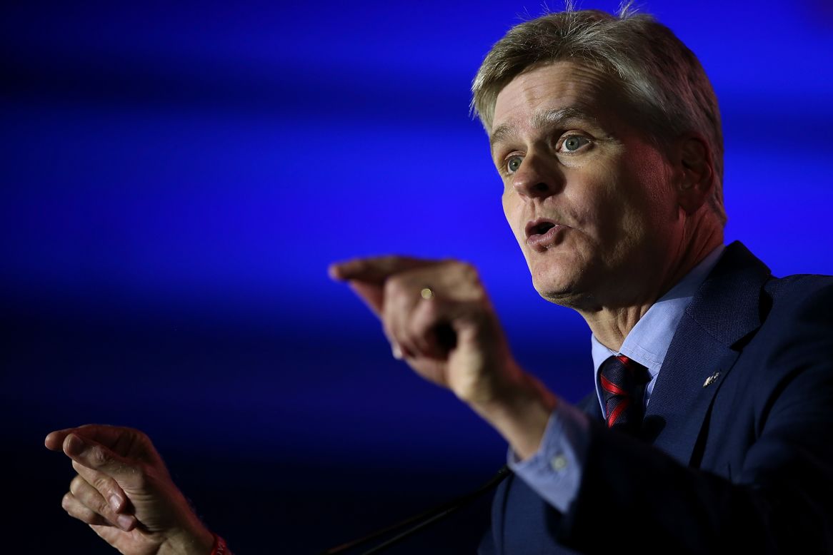 Cassidy speaks May 31 on the final day of the Republican Leadership Conference in New Orleans.
