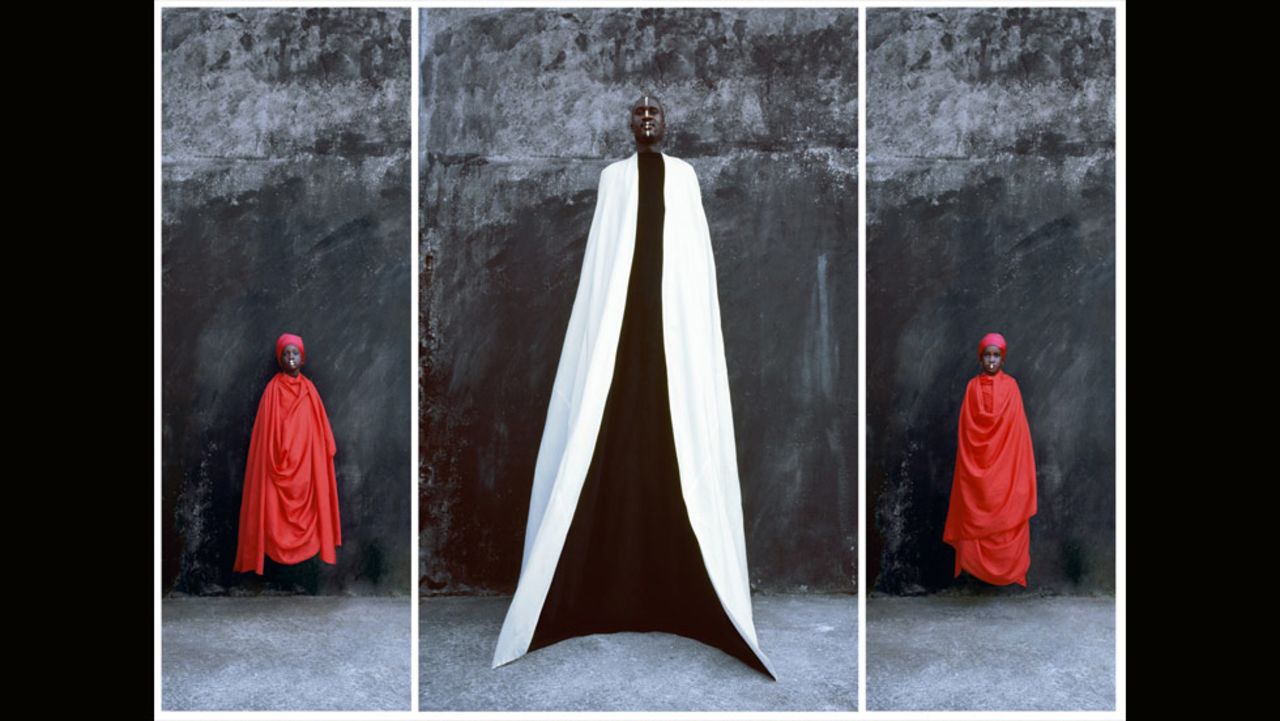 <em>Mohamed and Daughters, Maimouna Gueressi, 2009</em><br /><br />Heavily influenced by the experimentation of body art in the 1970s, 63-year-old Maimouna Gueressi is a photographer, sculptor, video- and installation- artist who splits her time between Italy and Senegal. <br /><br />Her work often addresses the subject of female empowerment. She tends to showcase different cultures to reveal aspects of the today's multicultural society.