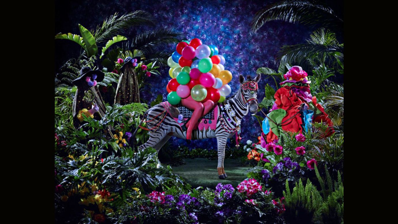 <em>The Night of the Long Knives I, Athi-Patra Ruga, 2013</em><br /><br />If Athi-Patra Ruga's trippy photographs look like they could grace the cover of Vogue, it's because fashion has long been an inspiration for the South African artist. This particular work is connected to a series of performance pieces called "The Future White Woman of Azania," which examine race, gender and the African ideal.