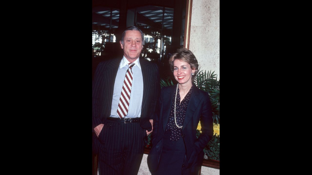 Bradlee and Sally Quinn in Los Angeles in 1980.