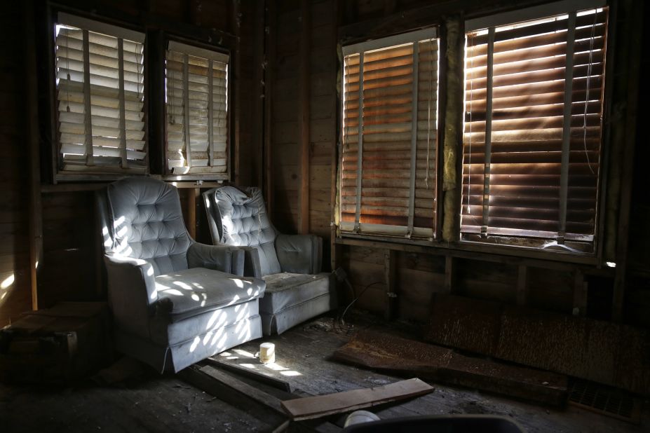 Inside the abandoned house on East 43rd Avenue.