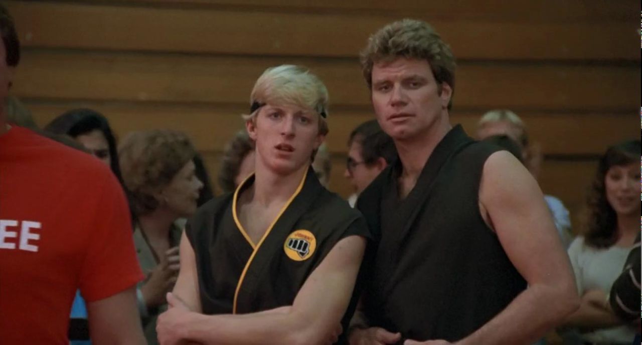 Bullies always seem to get their comeuppance in movies. William Sabka (pictured left) torments and bullies Daniel (The Karate Kid) without any remorse. That's until the film's climatic duel, where the Daniel beats him in a tough but triumphant fight. 