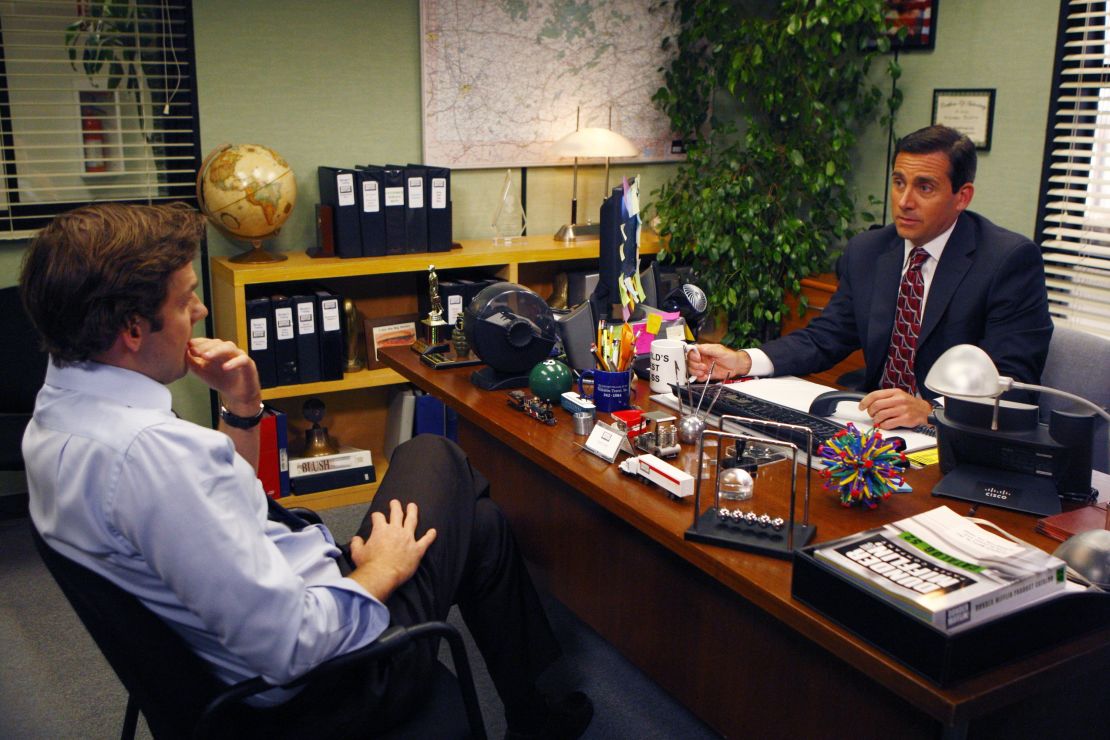 John Krasinski and Steve Carell in 'The Office.' (Trae Patton/NBCU Photo Bank)