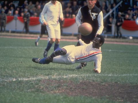 Pele may have been a natural with the ball at his feet but not necessarily with his lines as his showing in Escape to Victory proved.