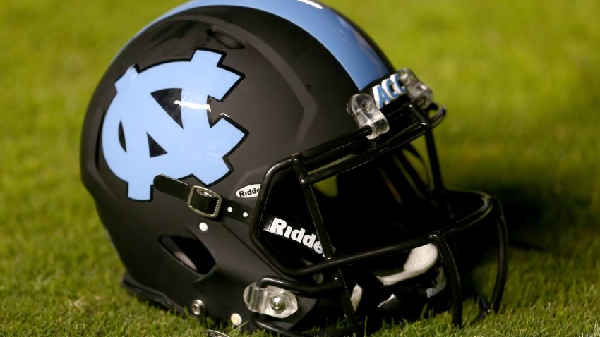 CHAPEL HILL, NC - OCTOBER 17:  A helmet of the North Carolina Tar Heels during their game at Kenan Stadium on October 17, 2013 in Chapel Hill, North Carolina.  (Photo by Streeter Lecka/Getty Images)