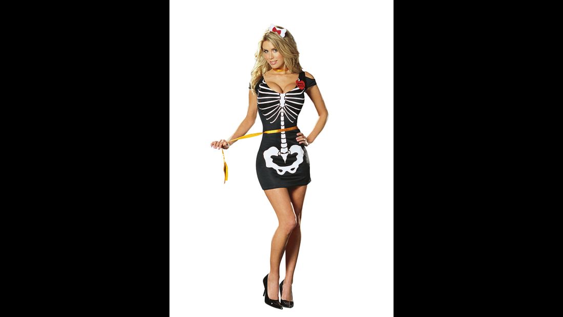 This sassy number was advertised as an "Anna Rexia" costume. Get it? Anorexia? Deadly medical conditions are the sexiest ones! 