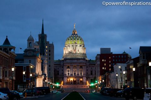 Harrisburg, Pennsylvania might not be the first place that comes to mind when you think of tourist destinations, but it does boast the state's beautiful <a href="http://ireport.cnn.com/docs/DOC-1063684">capitol building</a>, seen here at night. 