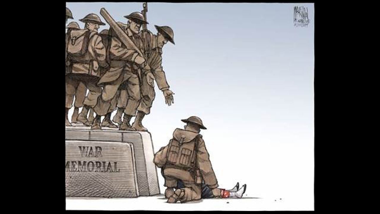 Bruce MacKinnon's cartoon for the Halifax Chronicle Herald captured Canada's national mood.