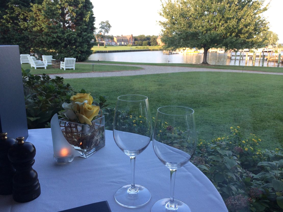 Sen. Ben Cardin welcomed paying guests to the Inn at Perry Cabin, overlooking Chesapeake Bay.