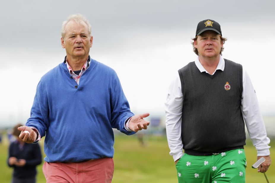 Only Bill Murray could make a bowling shirt perfect for golf