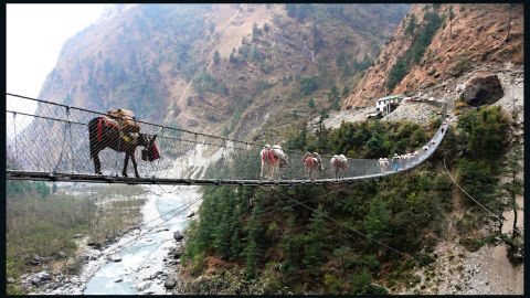footbridge hanging bridge ghasa