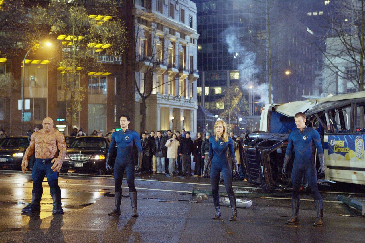 "Captain America" wasn't Chris Evans' first time battling evil in a form-fitting blue suit. Evans, Ioan Gruffudd, Jessica Alba and Michael Chiklis were the "Fantastic Four" in 2005. They teamed up again in a 2007 sequel.