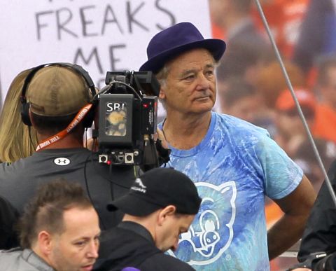 One of Murray's sons attends Clemson University, and Murray was on hand for an "ESPN Gameday" in 2013 for the Clemson-Florida State game. He disagreed with ESPN expert Lee Corso and <a href="http://deadspin.com/lee-corso-picks-fsu-dons-chief-osceola-garb-bill-murr-1448342124" target="_blank" target="_blank">then body-slammed him</a>. 