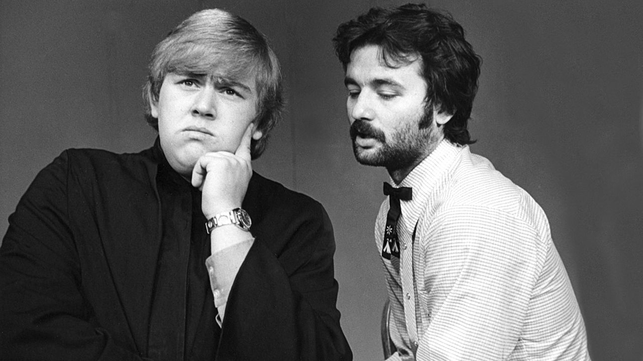 John Candy and Bill Murray perform in 1973 as cast members of Second City.