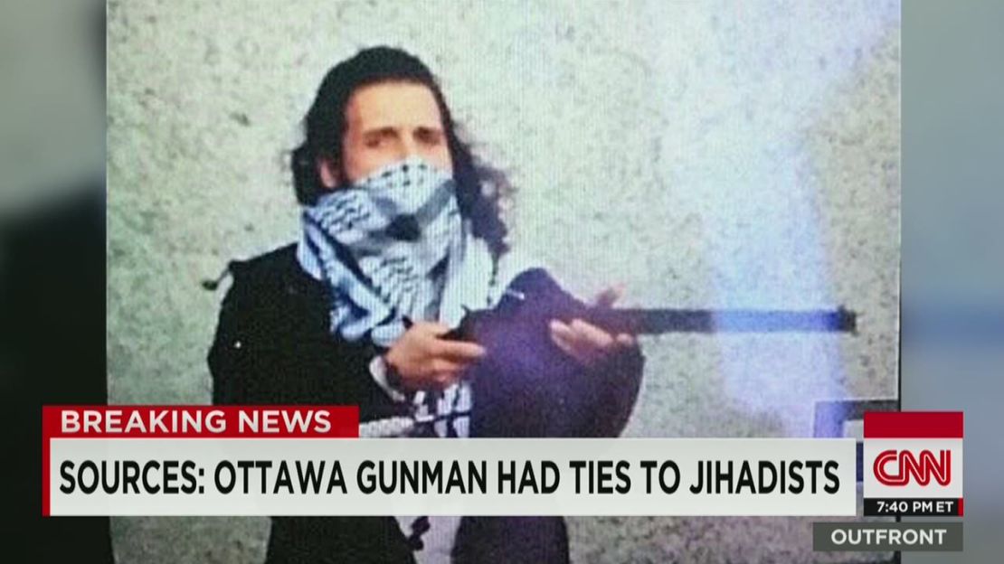 Ottawa gunman Michael Zehaf-Bibeau was shot by officials.