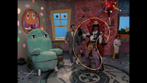Chairy, Mr. Window, Pee-wee and Cowboy Curtis (Laurence Fishburne -- yes, <em>that</em> Laurence Fishburne).