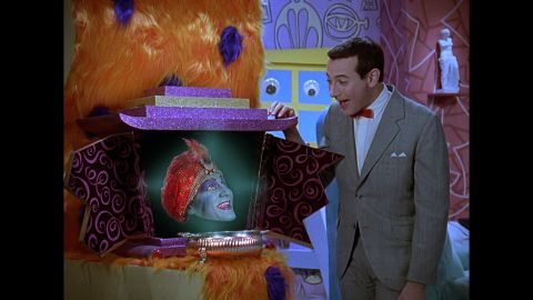 "Mecka-lecka hi, Mecka-hiney ho!" Jambi was the Playhouse's genie-in-residence. John Paragon, or rather his disembodied head, played Jambi. He was also a writer on the series. 