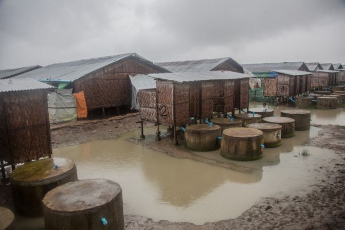 Exposed to severe storms, the camp is often flooded, and has had to be evacuated on occasion. Humanitarian workers in the camp say those who were relocated elsewhere during the storms did not want to return.