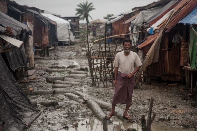 Most shelters in the camp were built to last six months, and are now in bad condition. Inhabitants gather scrap and dismantle other structures to bolster their shelters, say camp workers.