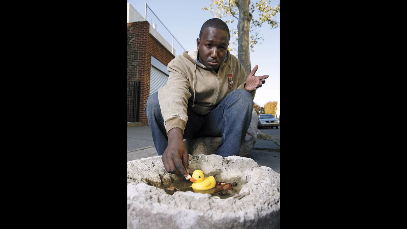 <strong>Hannibal Buress: </strong>"Ducks mean a lot in American society. How did ducks become the premiere bird to rubberize and have in the tub with you as you bathe? Why wasn't I afforded the opportunity to bathe with rubber bald eagles or rubber flamingos? This picture shows how ducks have become very arrogant, I tried to give the duck bread, and it didn't want to take it. It made me sad, but I got over it. Seth captured that moment."<br />