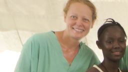 Kaci Hickox from her time in Sierra Leone.