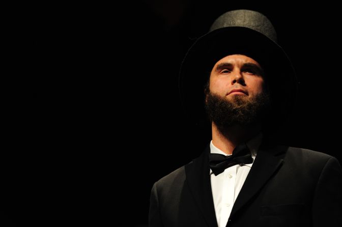 Kevin Graybill channeled Abraham Lincoln for his look.