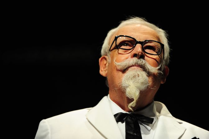 Colonel Sanders lookalike Dennis Dickerson showed off his facial hair at the World Beard and Moustache Championships.