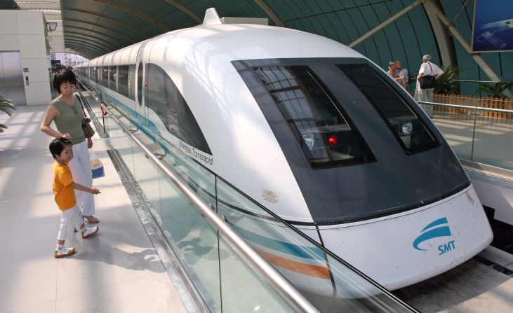 Getting out of Shanghai Pudong International Airport is an exciting journey in itself. The Maglev -- the world's fastest train -- covers 30 kilometers in about seven minutes.