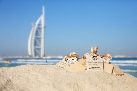 Dubai-based brand The Camel Soap Factory has also started making artisan soap from camel milk. The soaps are handcrafted and, like other camel products, tout camel milk's many healing properties.