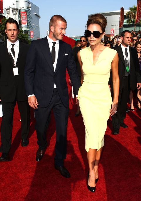 If you want to be treated like a star, you've got to play the part. The glamorous Beckhams have appeared in various reality TV shows about their lives, including "The Real Beckhams," and "Victoria Beckham: Coming to America." Here they arrive at the 2008 ESPY Awards, honoring sports stars, in Los Angeles.