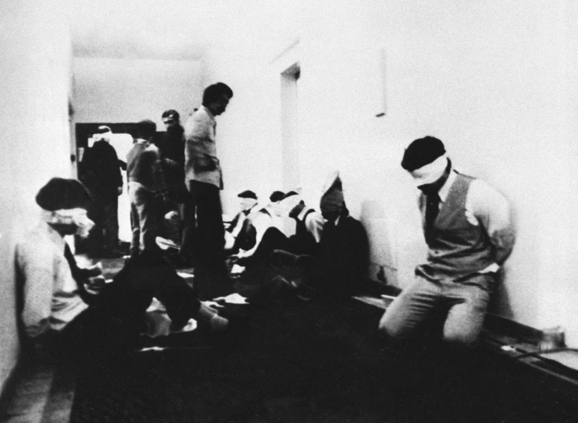 After storming the embassy, a group of students took 90 people hostage, including 66 Americans. They demanded the extradition of the Shah from the United States, where the ousted ruler was receiving cancer treatment. Ayatollah Khomeini issued a statement of support for the students' actions.