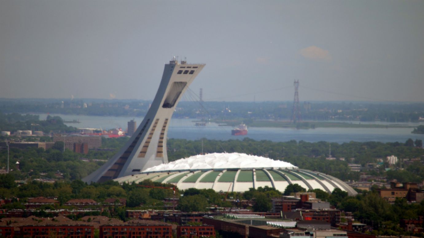Montreal's landmark Olympic Stadium is known for the world's tallest leaning tower (175 meters). It was designed by French architect <a href="http://www.agencetaillibert.com/" target="_blank" target="_blank">Roger Taillibert</a>.