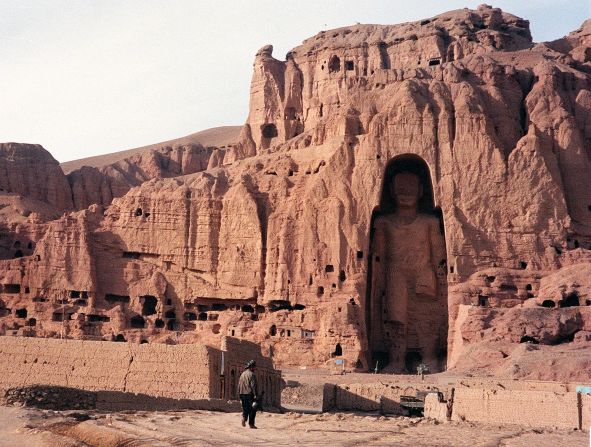 The most spectacular legacy of Buddhism in the war-torn country, among the tallest standing Buddhas in the world -- the larger at 53 meters, the other 35 -- had survived over 1,500 years since being carved out of sandstone. The Taliban considered the monuments idolatrous and <a href="index.php?page=&url=http%3A%2F%2Fwhc.unesco.org%2Fen%2Fnews%2F718" target="_blank" target="_blank">destroyed them with dynamite</a>.