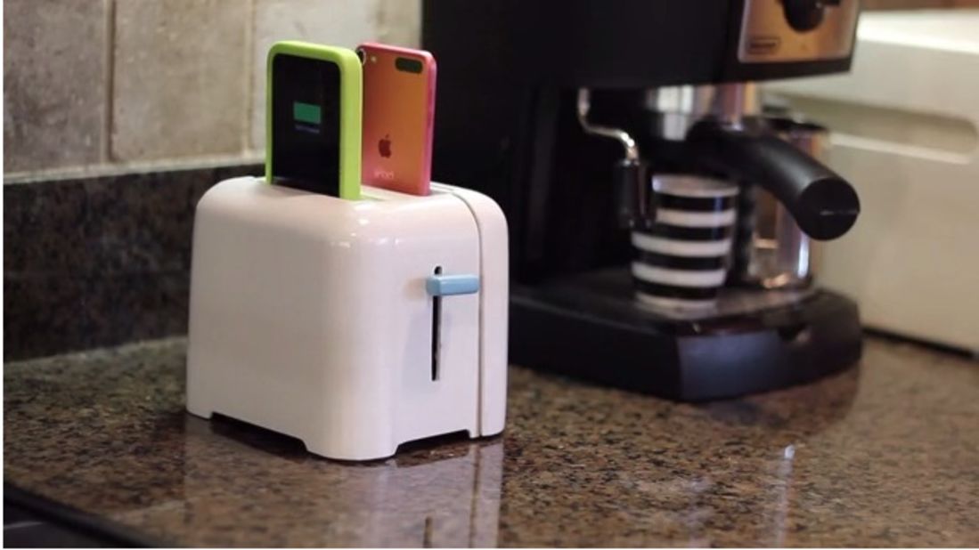 Do you want your smartphones to look a little more like your Pop Tarts? That countertop dream can become a reality if The Foaster gets a bit more cash. (This one has raised $14,000,<a href="https://www.kickstarter.com/projects/covena/foaster-a-toaster-for-your-phones-and-tablets" target="_blank" target="_blank"> but needs more in the next nine days</a>.) It's a charging dock that, yes, looks like a toaster and can power up to four phones or tablets at a time. We're not sure what it would do to a bagel.
