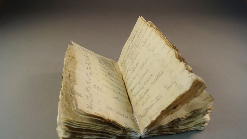 NZAHT Levick notebook conserved
