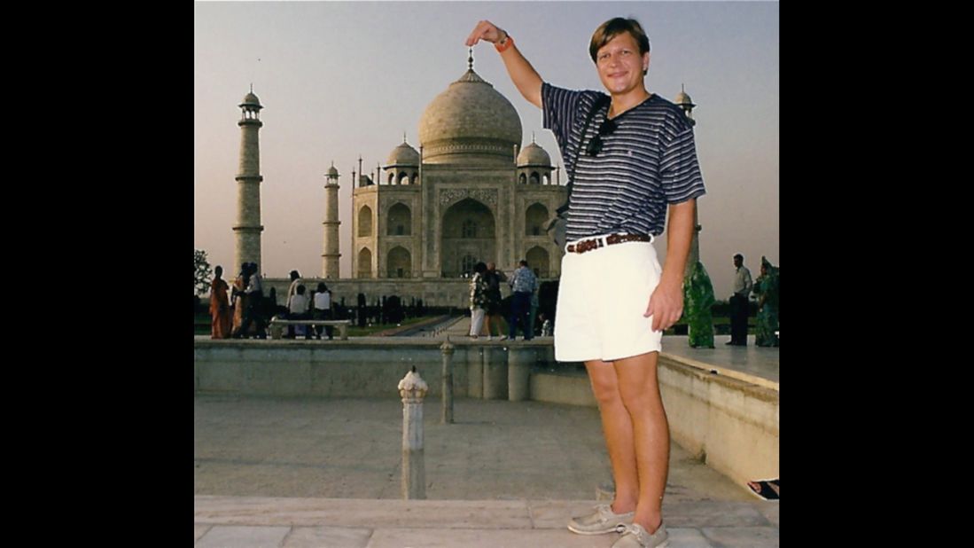 "It's best to find someone who's taken this photo before and understands the effect that I'm trying to achieve," says <a href="http://ireport.cnn.com/docs/DOC-1171496">John Vogel</a>, who posed for a shot in front of the Taj Mahal in Agra, India, in 2000.