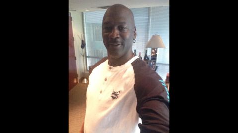 Michael Jordan, basketball legend and principal owner of the NBA's Charlotte Hornets, <a href="https://twitter.com/hornets/status/527106091692613632" target="_blank" target="_blank">snapped a selfie</a> Tuesday, October 28, to confirm that he was taking over the team's Twitter account for the day. "Yes, it's really me doing this #MJTakeover," he wrote.