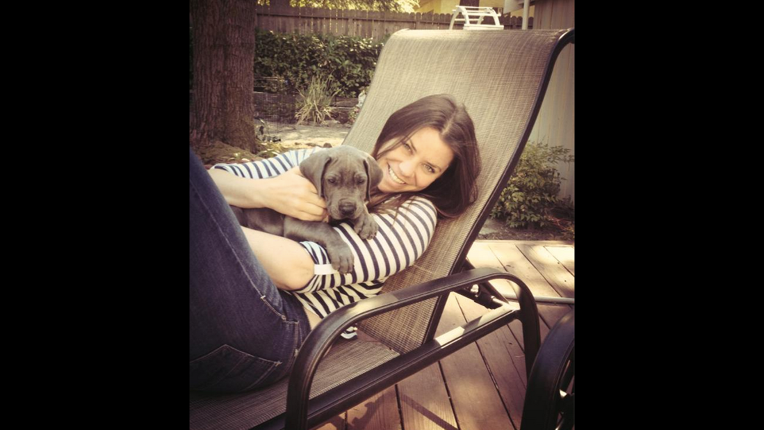 Brittany Maynard with her dog Charley in San Francisco. Maynard, a 29-year-old with terminal brain cancer, has died, advocacy group Compassion and Choices said in a Facebook post on Sunday. Click through to see more photos of Maynard's life.