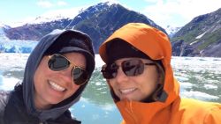 Britanny Maynard with mom during trip to the Glaciers.