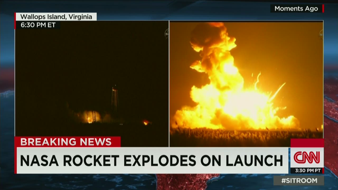 nasa rocket launch explosion
