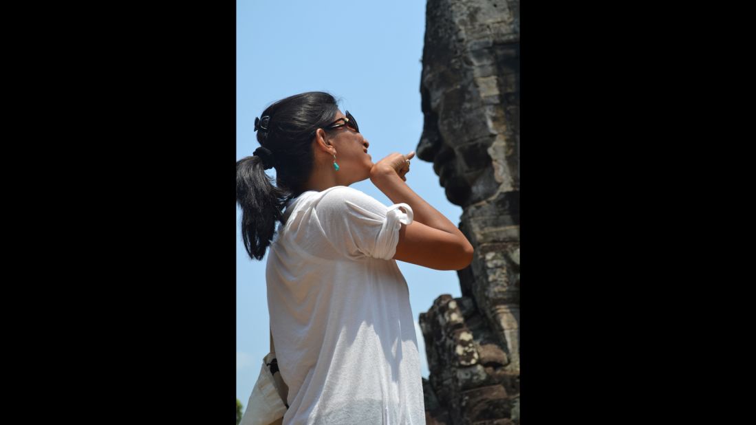 Niranjan Jahagirdar and his now-wife, Joey Ray, took turns <a href="http://ireport.cnn.com/docs/DOC-1184105">touching the noses</a> of the statues at Bayon Temple in the ancient city of Angkor Thom, Cambodia, in 2011. Their tour guide suggested the poses.