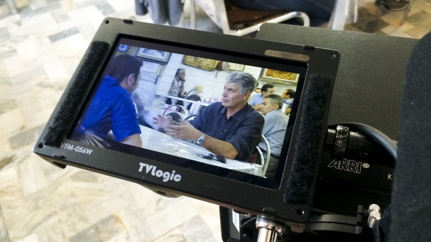 Anthony Bourdain joins two young Iranians for chelo kabab, as close as you can come to a national dish in Iran, in a restaurant in Tehran's bazaar. 