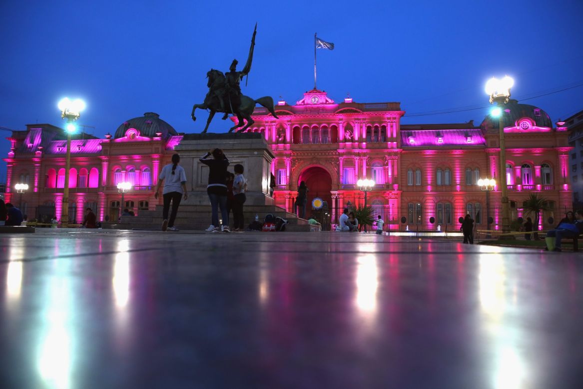 The Argentinian Government House, Casa Rosada, in Buenos Aires is seen on September 8, 2013.