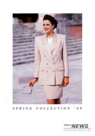 A Marks & Spencer advertisement from 1988 features the power suit in all its glory. 