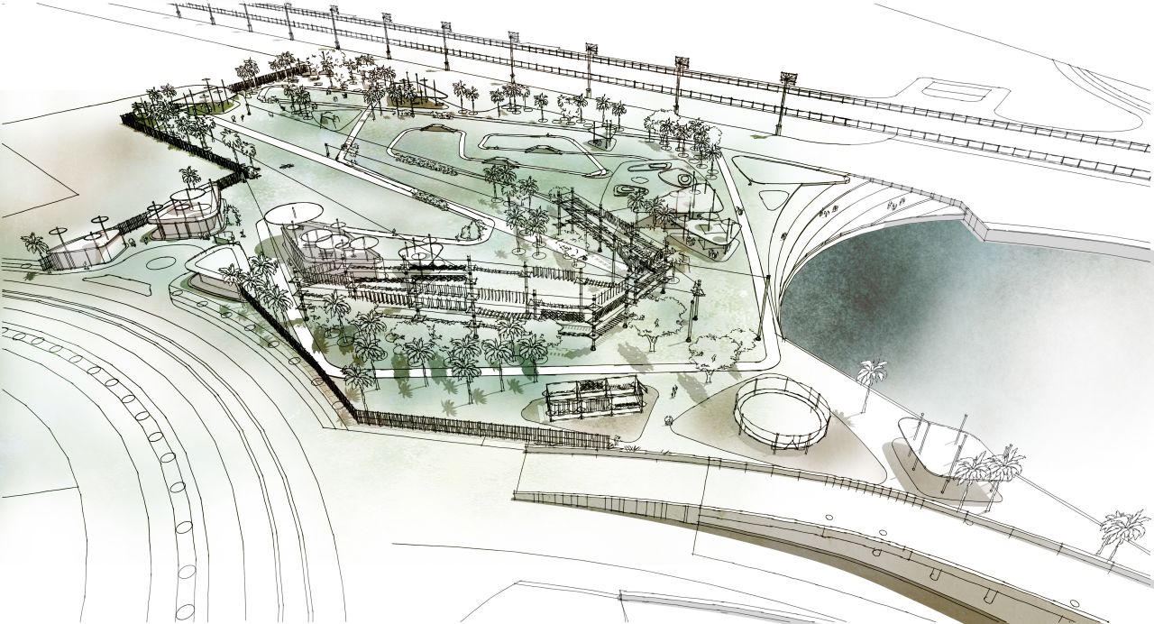 Wire World Park, a planned outdoor adventure park aimed at health nuts, is scheduled to open later this year in Dubai's Meydan district. It will boast 70 obstacle courses, zip lines and rope swings.