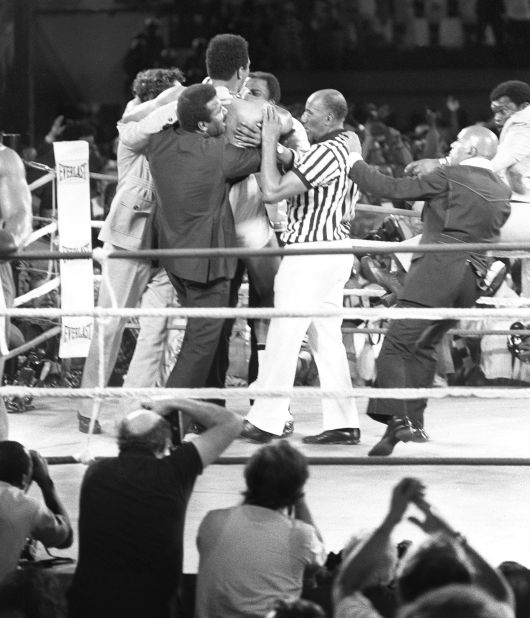 Before the fight, Ali had famously claimed to have "handcuffed lightning, thrown thunder in jail," while also saying, poetically,  "floats like a butterfly, sting like a bee, his hands can't hit what his eyes can't see."